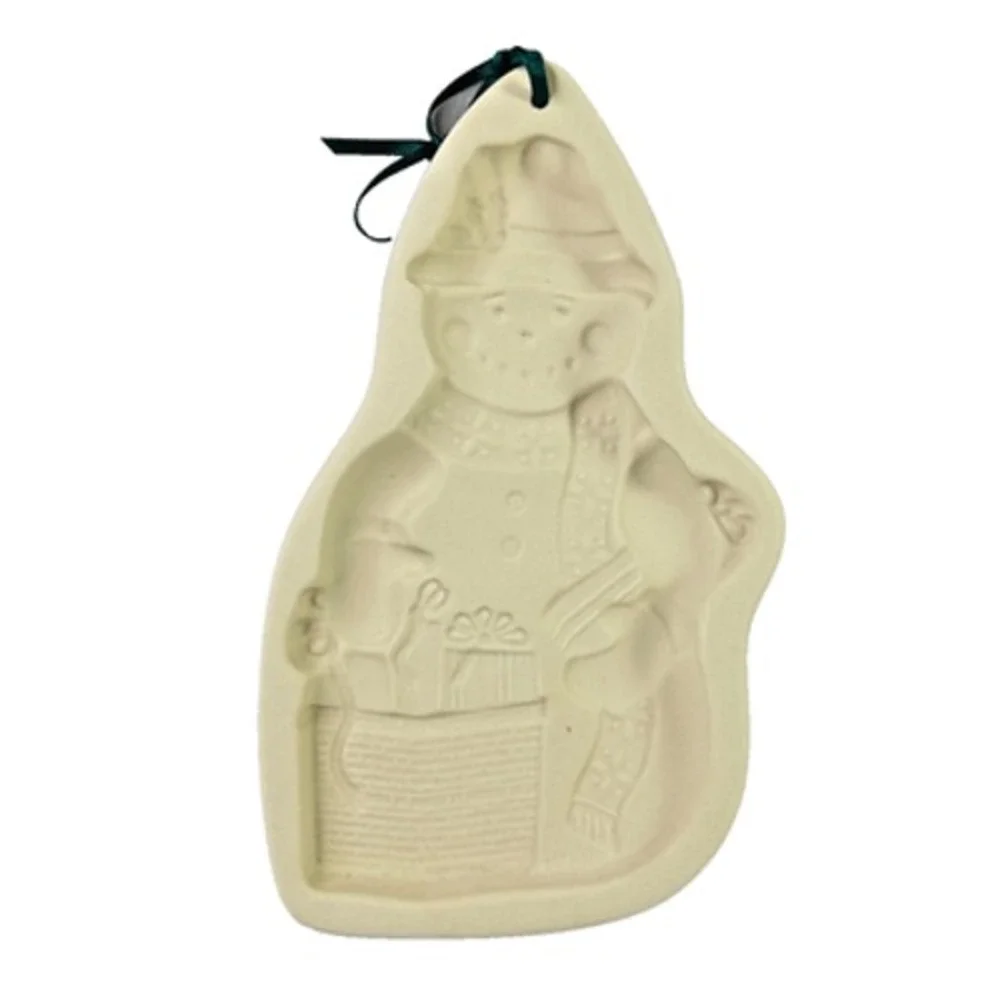 Longaberger Pottery SNOW FRIENDS 1997 Chilly 1998 Sleigh Belle Cookie‎ Molds Box